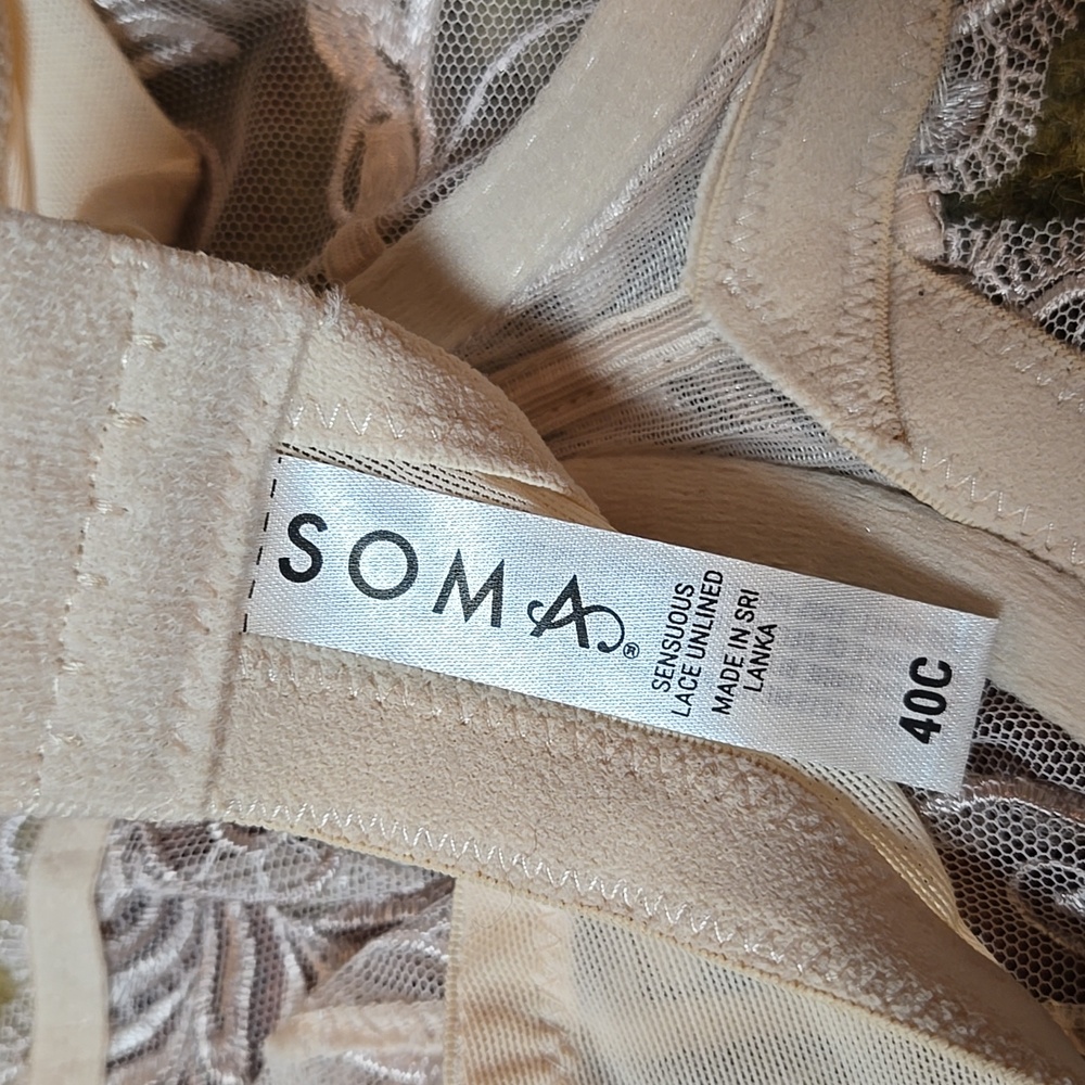 NWT Soma lace unlined Bra - Picture 3 of 4